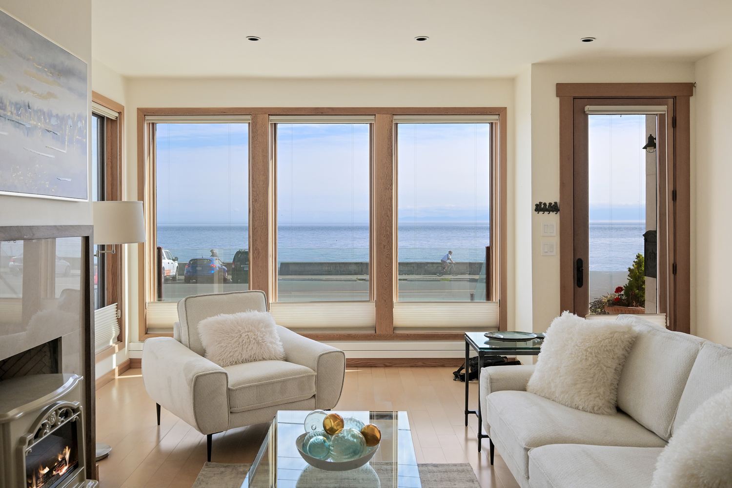 Living room with ocean view